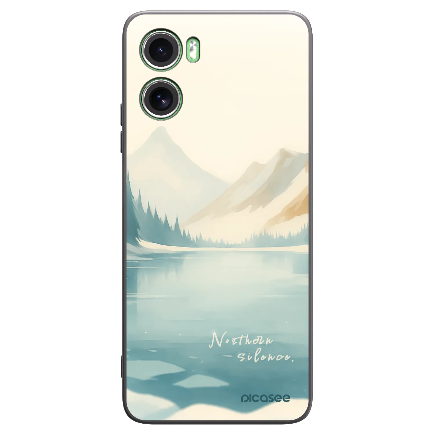 Picasee Μαύρη θήκη σιλικόνης για Motorola Moto G06 - NOTHERN SILENCE
