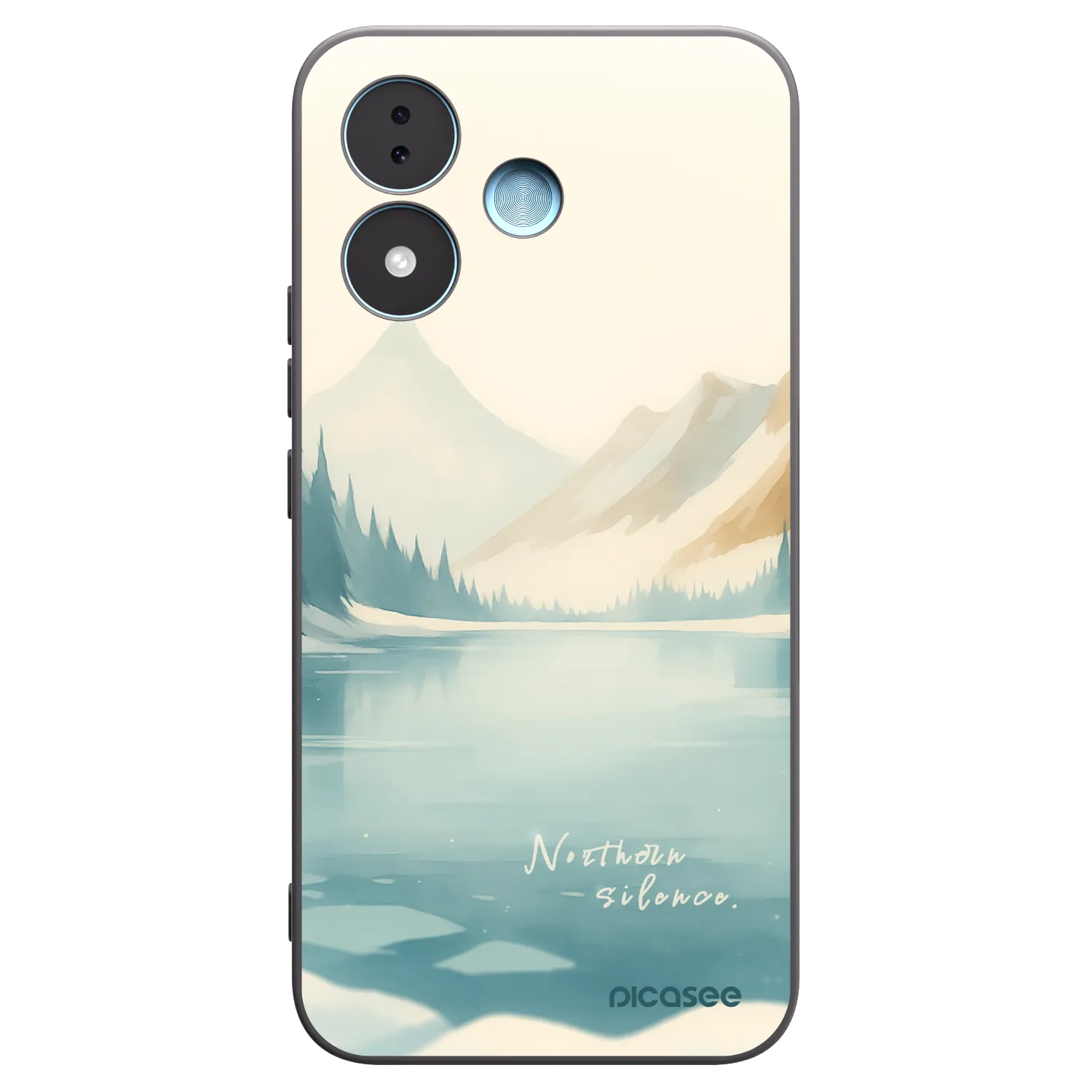 Picasee Μαύρη θήκη σιλικόνης για Xiaomi Redmi Note 17 5G - NOTHERN SILENCE