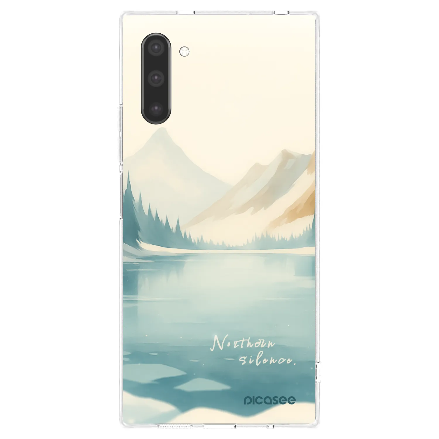 Picasee διαφανής θήκη σιλικόνης Samsung Galaxy Note 10 N970F - NOTHERN SILENCE