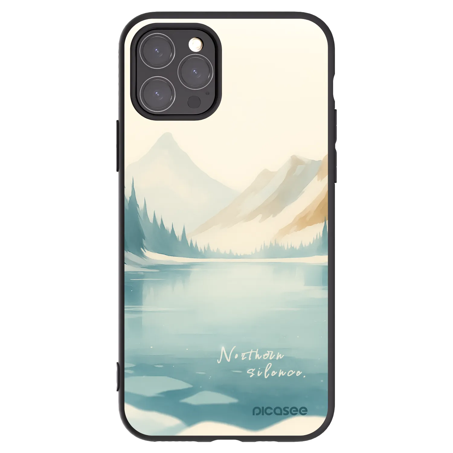 Picasee Μαύρη θήκη σιλικόνης για Apple iPhone 11 Pro - NOTHERN SILENCE