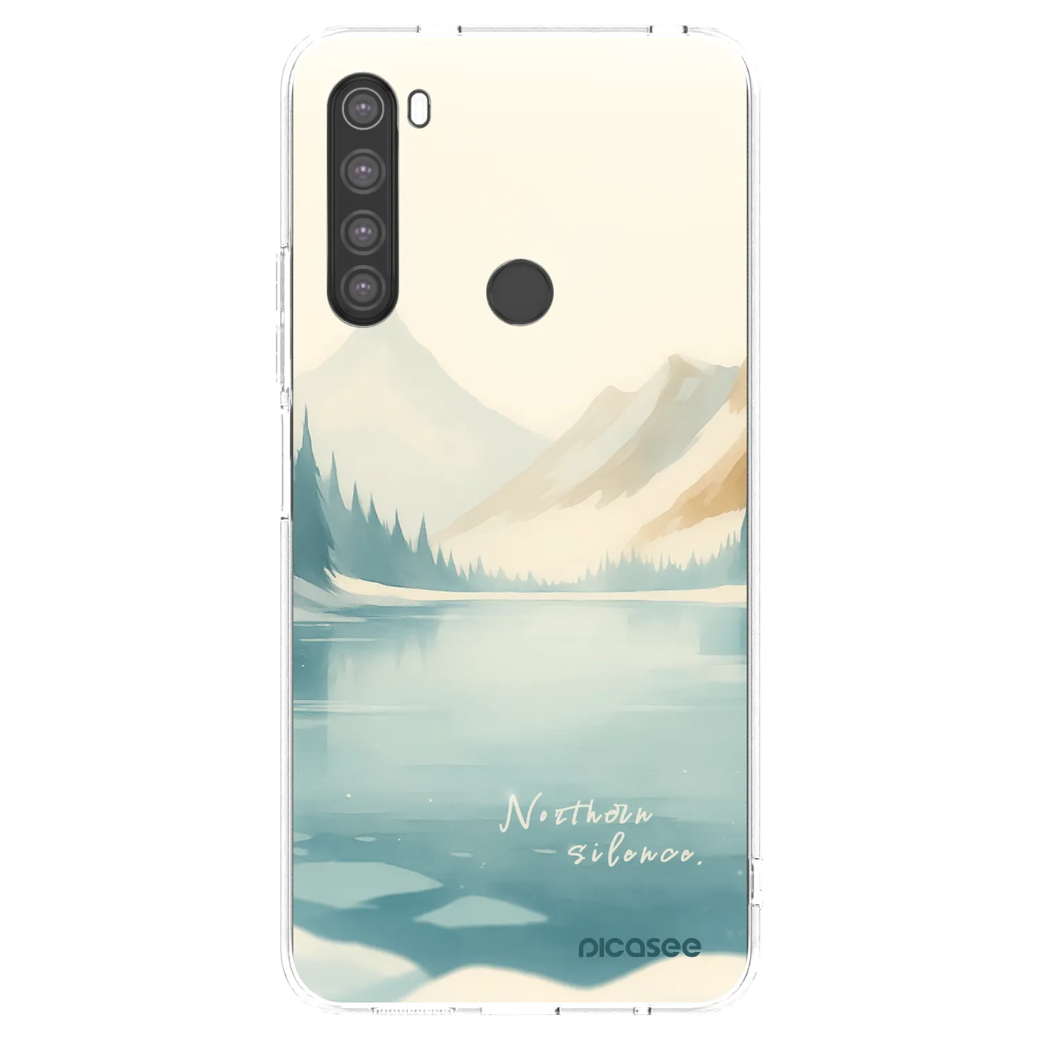 Picasee διαφανής θήκη σιλικόνης Xiaomi Redmi Note 8 - NOTHERN SILENCE
