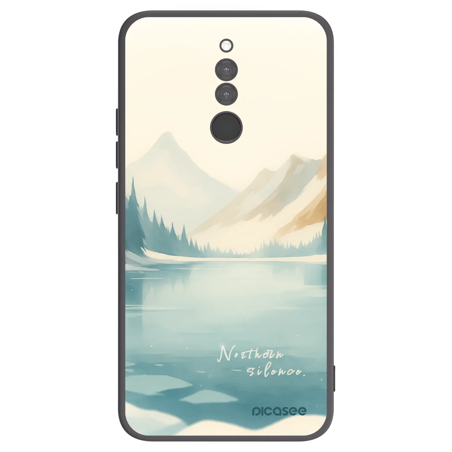 Picasee Μαύρη θήκη σιλικόνης για Xiaomi Redmi 8 - NOTHERN SILENCE
