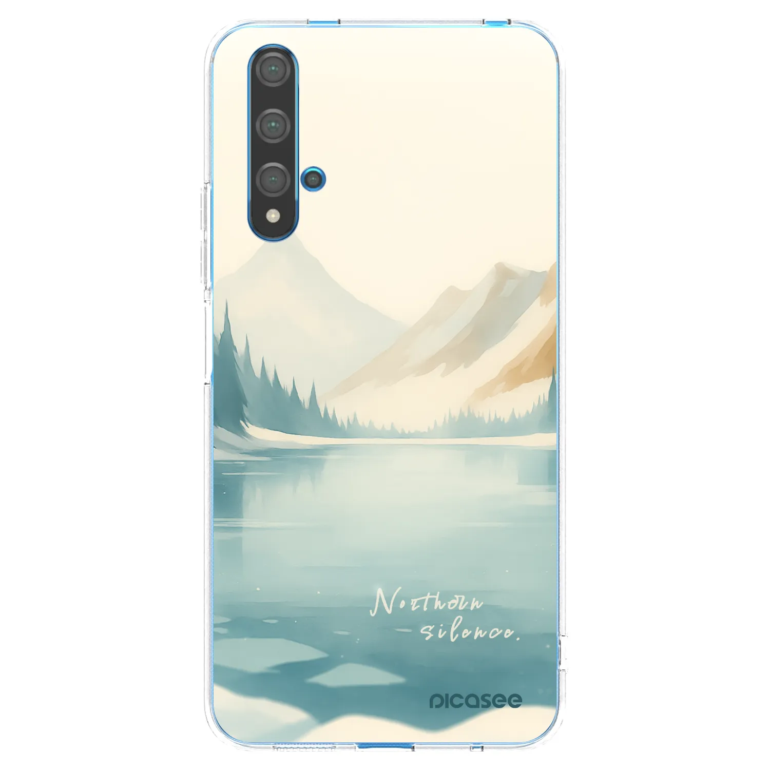 Picasee διαφανής θήκη σιλικόνης Huawei Nova 5T - NOTHERN SILENCE