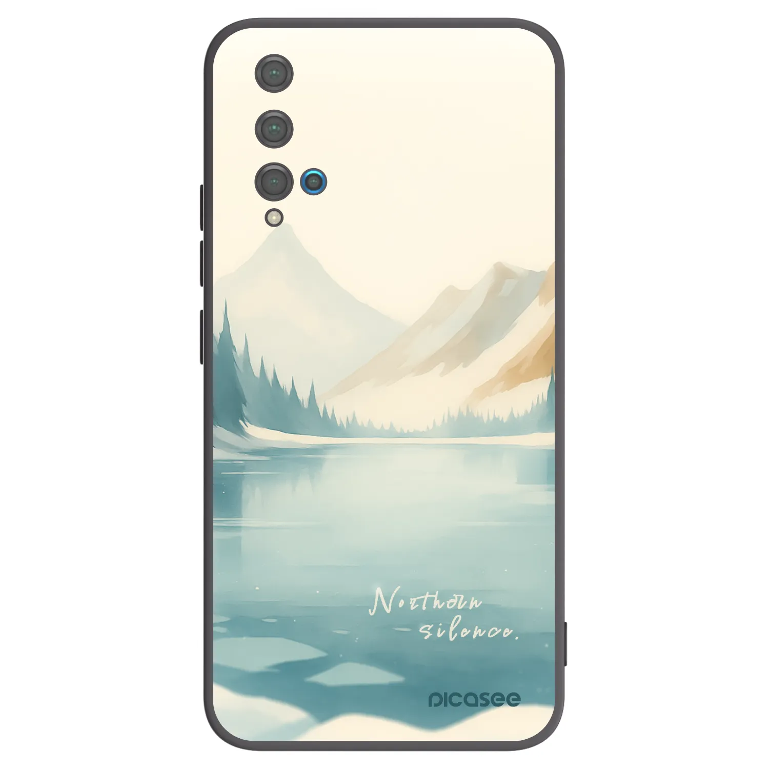 Picasee Μαύρη θήκη σιλικόνης για Huawei Nova 5T - NOTHERN SILENCE