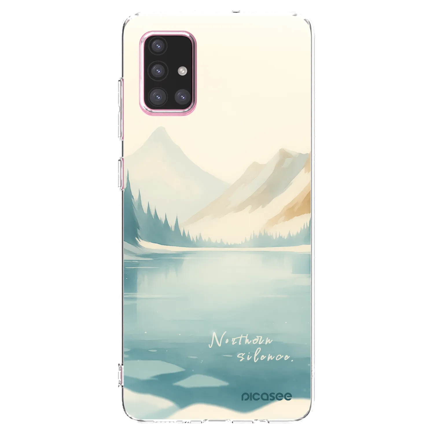 Picasee διαφανής θήκη σιλικόνης Samsung Galaxy A71 A715F - NOTHERN SILENCE