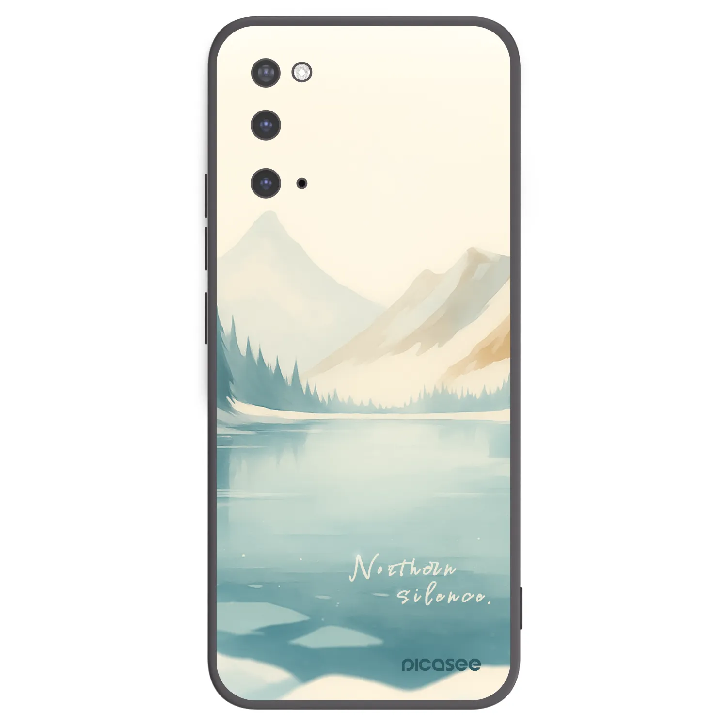 Picasee Μαύρη θήκη σιλικόνης για Samsung Galaxy S20 G980F - NOTHERN SILENCE