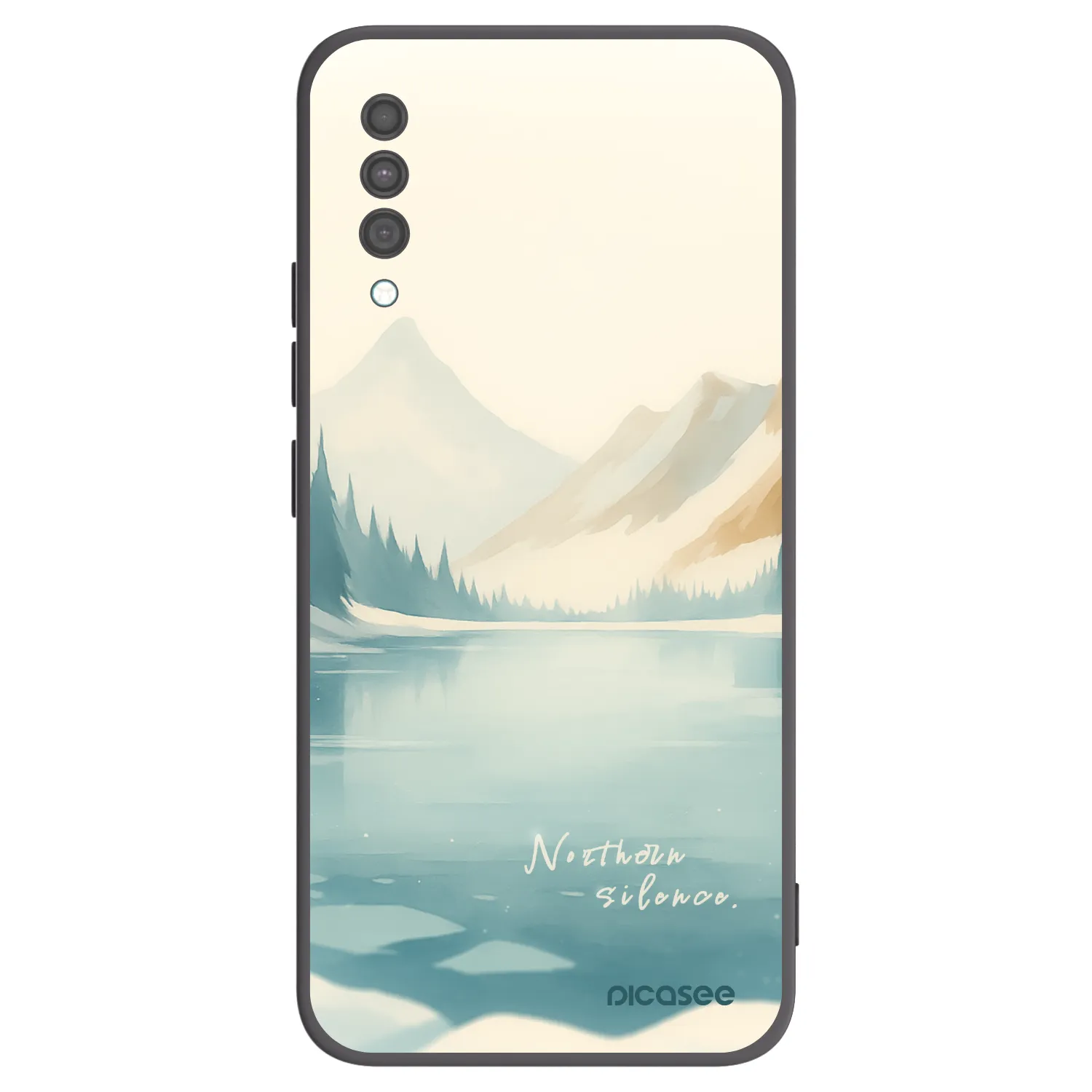 Picasee Μαύρη θήκη σιλικόνης για Samsung Galaxy A30s A307F - NOTHERN SILENCE