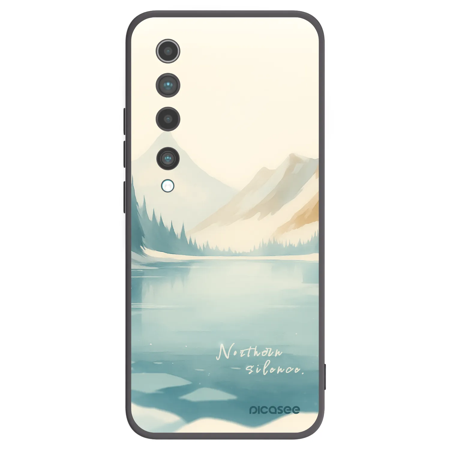 Picasee Μαύρη θήκη σιλικόνης για Xiaomi Mi 10 - NOTHERN SILENCE