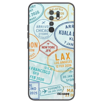 Picasee Μαύρη θήκη σιλικόνης για Xiaomi Redmi 9 - PASSPORT EDITION