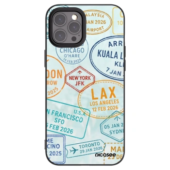 Picasee Μαύρη θήκη σιλικόνης για Apple iPhone 12 Pro Max - PASSPORT EDITION