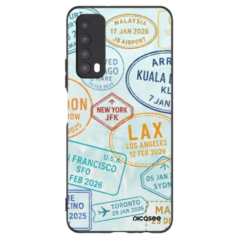 Picasee Μαύρη θήκη σιλικόνης για Huawei P Smart 2021 - PASSPORT EDITION