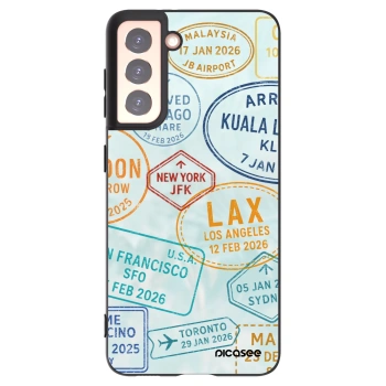 Picasee Μαύρη θήκη σιλικόνης για Samsung Galaxy S21 5G G991B - PASSPORT EDITION