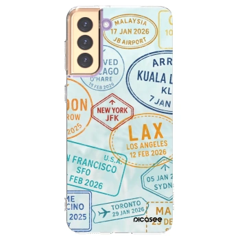 Picasee διαφανής θήκη σιλικόνης Samsung Galaxy S21+ 5G G996F - PASSPORT EDITION
