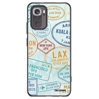 Picasee Μαύρη θήκη σιλικόνης για Xiaomi Redmi Note 10 - PASSPORT EDITION