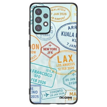 Picasee Μαύρη θήκη σιλικόνης για Samsung Galaxy A72 A725F - PASSPORT EDITION