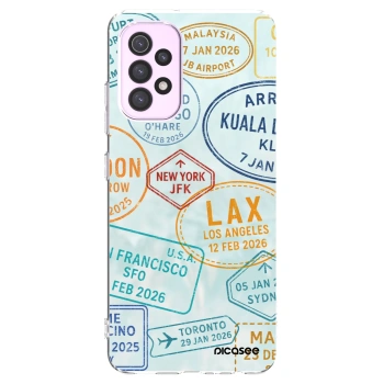 Picasee διαφανής θήκη σιλικόνης Samsung Galaxy A32 5G A326B - PASSPORT EDITION