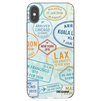 Picasee διαφανής θήκη σιλικόνης Apple iPhone XS Max - PASSPORT EDITION