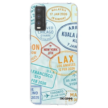Picasee διαφανής θήκη σιλικόνης Vivo Y20s - PASSPORT EDITION