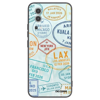 Picasee Μαύρη θήκη σιλικόνης για Vivo Y72 5G - PASSPORT EDITION