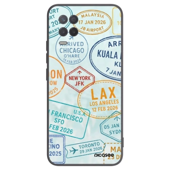 Picasee Μαύρη θήκη σιλικόνης για Realme 8 5G - PASSPORT EDITION