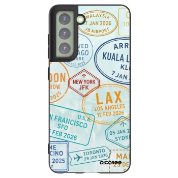 Picasee Μαύρη θήκη σιλικόνης για Samsung Galaxy S21 FE 5G - PASSPORT EDITION