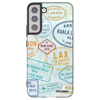Picasee Μαύρη θήκη σιλικόνης για Samsung Galaxy S22+ 5G - PASSPORT EDITION