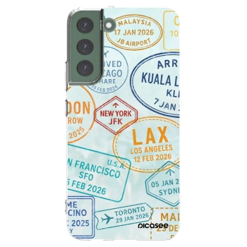 Picasee διαφανής θήκη σιλικόνης Samsung Galaxy S22+ 5G - PASSPORT EDITION