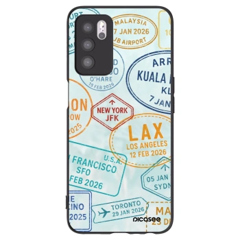 Picasee Μαύρη θήκη σιλικόνης για OPPO A16s - PASSPORT EDITION