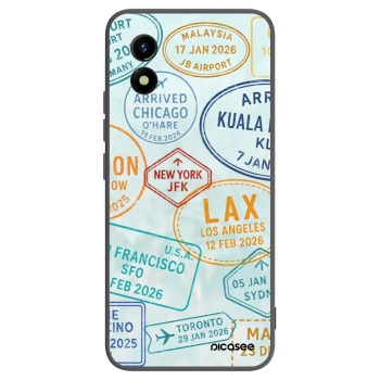 Picasee Μαύρη θήκη σιλικόνης για Vivo Y01 - PASSPORT EDITION