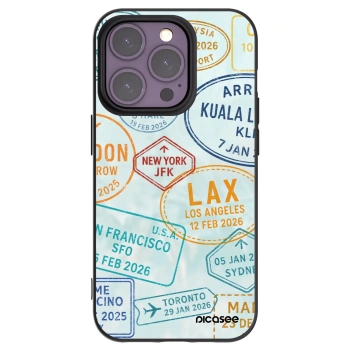 Picasee Μαύρη θήκη σιλικόνης για Apple iPhone 14 Pro - PASSPORT EDITION