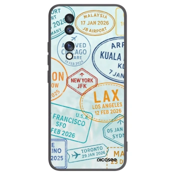 Picasee Μαύρη θήκη σιλικόνης για Honor 70 - PASSPORT EDITION