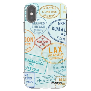 Picasee διαφανής θήκη σιλικόνης Apple iPhone X/XS - PASSPORT EDITION