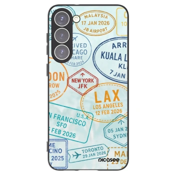 Picasee Μαύρη θήκη σιλικόνης για Samsung Galaxy S23+ 5G - PASSPORT EDITION