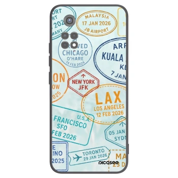 Picasee Μαύρη θήκη σιλικόνης για Xiaomi Redmi Note 11S 5G - PASSPORT EDITION