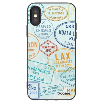Picasee Μαύρη θήκη σιλικόνης για Apple iPhone X/XS - PASSPORT EDITION