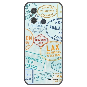 Picasee Μαύρη θήκη σιλικόνης για Xiaomi Redmi 12C - PASSPORT EDITION