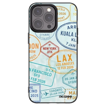Picasee Μαύρη θήκη σιλικόνης για Apple iPhone 15 Pro Max - PASSPORT EDITION