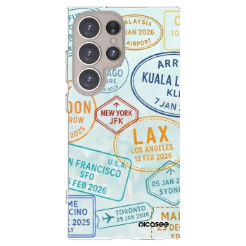 Picasee διαφανής θήκη σιλικόνης Samsung Galaxy S24 Ultra S928B 5G - PASSPORT EDITION