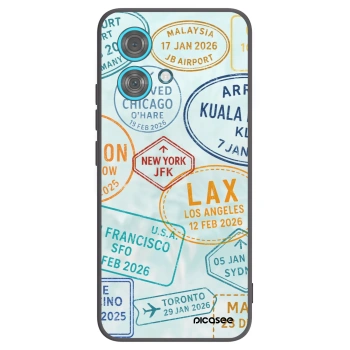 Picasee Μαύρη θήκη σιλικόνης για Motorola Edge 40 Neo - PASSPORT EDITION
