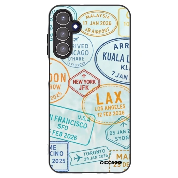Picasee Μαύρη θήκη σιλικόνης για Samsung Galaxy A15 A156B 5G - PASSPORT EDITION