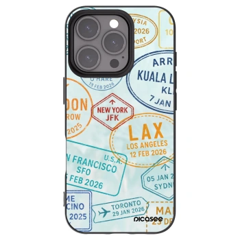 Picasee Μαύρη θήκη σιλικόνης για Apple iPhone 16 Pro - PASSPORT EDITION