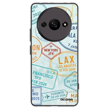 Picasee Μαύρη θήκη σιλικόνης για Xiaomi Redmi A3 - PASSPORT EDITION