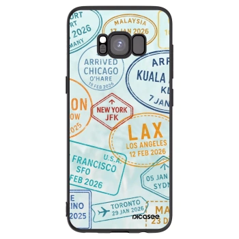 Picasee Μαύρη θήκη σιλικόνης για Samsung Galaxy S8 G950F - PASSPORT EDITION