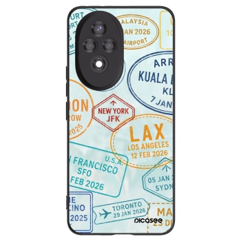Picasee Μαύρη θήκη σιλικόνης για Honor 200 Pro 5G - PASSPORT EDITION