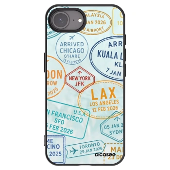 Picasee Μαύρη θήκη σιλικόνης για Apple iPhone 16e - PASSPORT EDITION