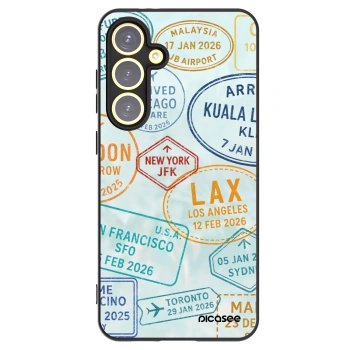 Picasee Μαύρη θήκη σιλικόνης για Samsung Galaxy S24 FE S721B - PASSPORT EDITION