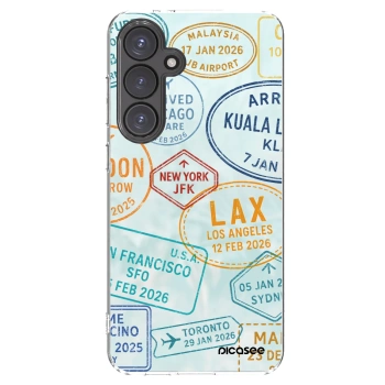 Picasee διαφανής θήκη σιλικόνης Samsung Galaxy S24 FE S721B - PASSPORT EDITION