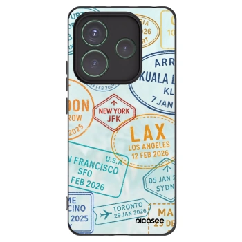 Picasee Μαύρη θήκη σιλικόνης για Xiaomi Redmi Note 14 5G - PASSPORT EDITION