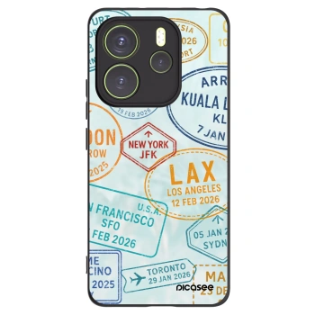 Picasee Μαύρη θήκη σιλικόνης για Xiaomi Redmi Note 14 4G - PASSPORT EDITION