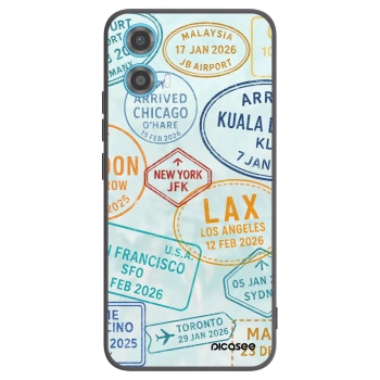 Picasee Μαύρη θήκη σιλικόνης για Motorola Moto G34 5G - PASSPORT EDITION